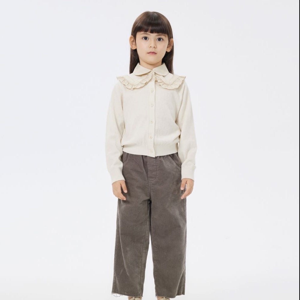JNBY ruffle collar cardigan